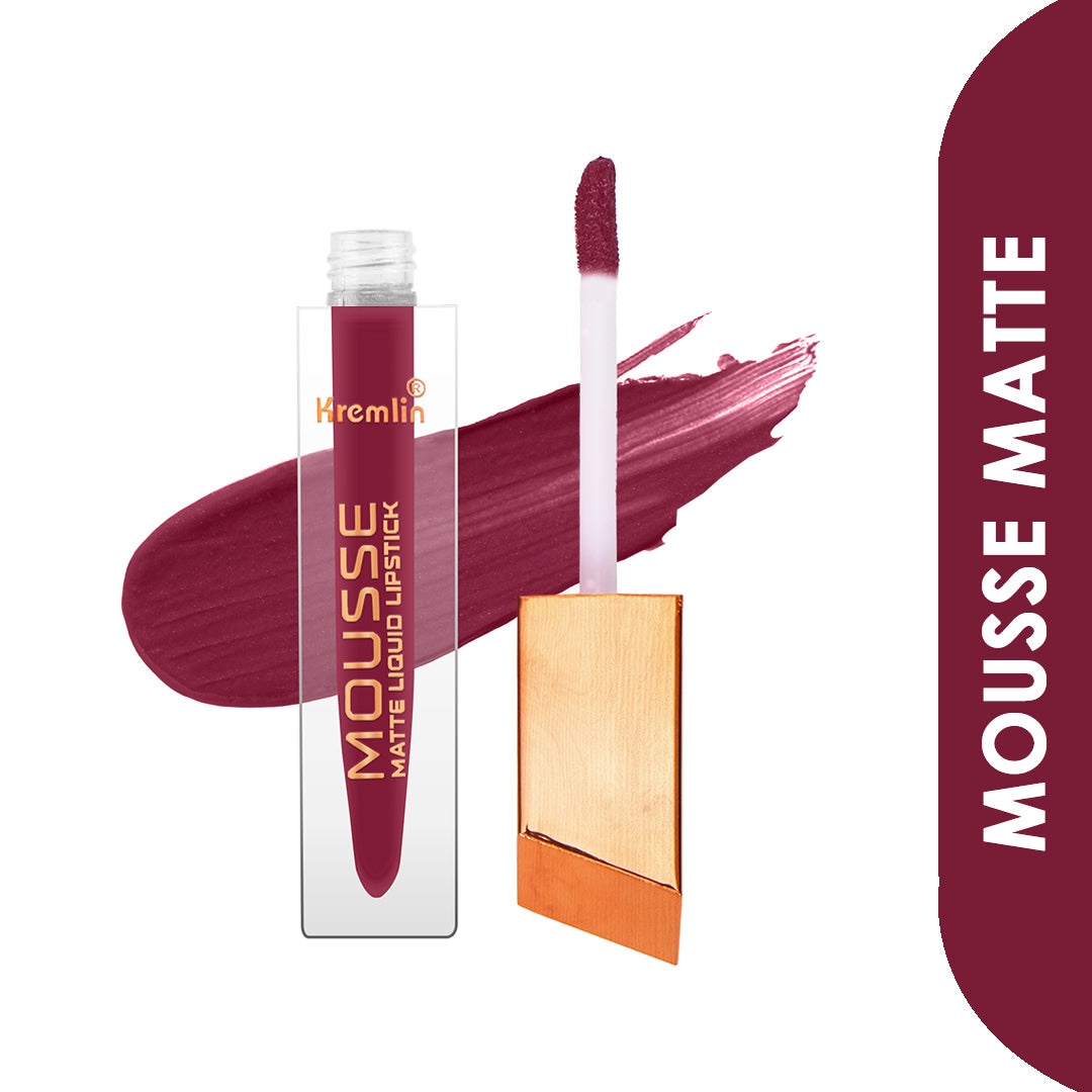 Kremlin Mousse Matte Liquid Lipstick Lips Pack of 2 (Barbie, Virgin)