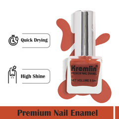 Kremlin Nail Paints Pack of 2 Nude Peach and Nude Brown Size-9.9 ml