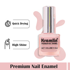 Kremlin Nail Paints Pack of 2 Baby Pink and Mauve Size-9.9 ml