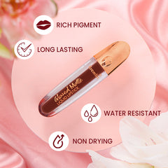 Glazed Matte Liquid Lipstick  - Rustique
