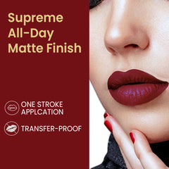 Glazed Matte Liquid Lipstick - Fiery Queen