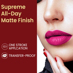 Kremlin Mousse Matte Liquid Lipstick Lips Pack of 2 (Wicked,Mermaid)