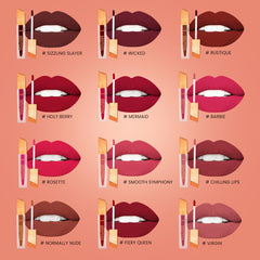 Kremlin Mousse Matte Liquid Lipstick Lips Pack of 2 (Virgin, Sizzling Slayer)