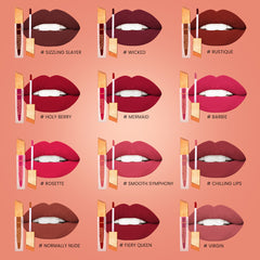 Kremlin Mousse Matte Liquid Lipstick Lips Pack of 2 (Holy Berry,Normally Nude)