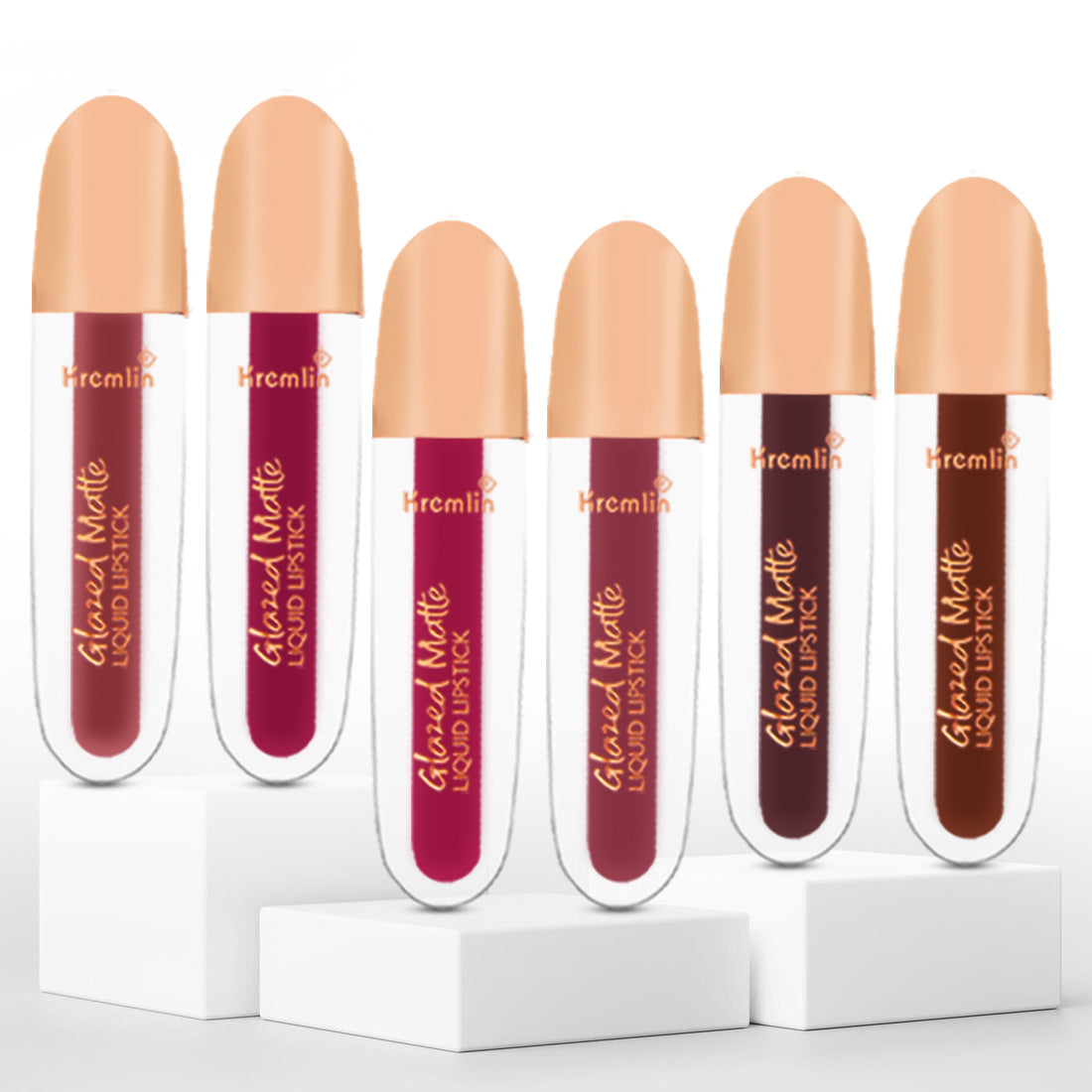 Glazed Matte Liquid Lipstick Combo- Set of 6