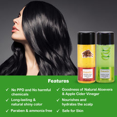Kremlin Crystal Clear Gel Hair Color- 100ml+100ml Coffee Beans and Aloevera