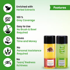 Kremlin Crystal Clear Gel Hair Color- 100ml+100ml Coffee Beans and Aloe Vera- New Super Saver
