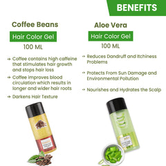 Kremlin Crystal Clear Gel Hair Color- 100ml+100ml Coffee Beans and Aloe Vera- New Super Saver