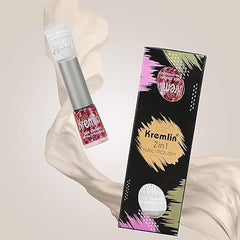 2 in 1 Nail Paint- White & Pink (11 ml)