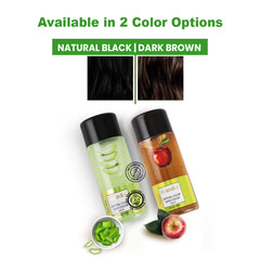 Combo Pack of 2 Kremlin Crystal Clear Gel Hair Colour-100ml+100ml Apple and Aloe Vera- Dark Brown