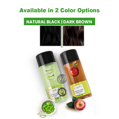 Combo Pack of 2 Kremlin Crystal Clear Gel Hair Colour-100ml+100ml Apple and Aloe Vera- New Super Saver- Natural Black
