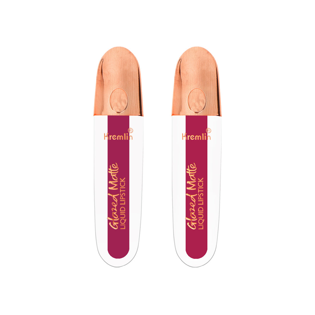 Kremlin Glazed Matte Liquid Lipstick Lips Pack of 2 (Rosette,Mermaid)