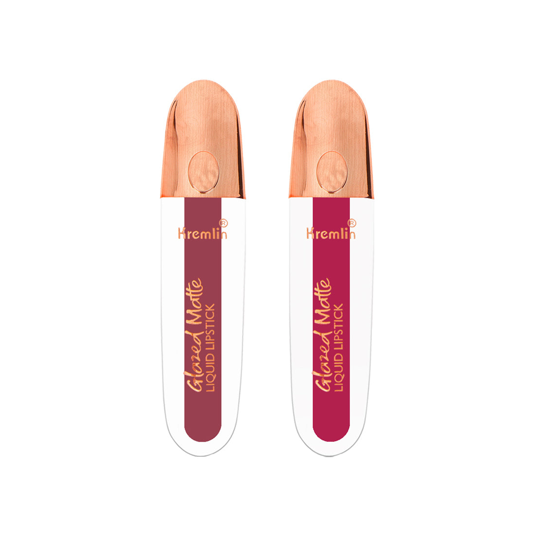 Kremlin Glazed Matte Liquid Lipstick Lips Pack of 2 (Symphony, Mermid)