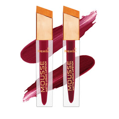 Kremlin Mousse Matte Liquid Lipstick Lips Pack of 2 (Virgin, Wicked)