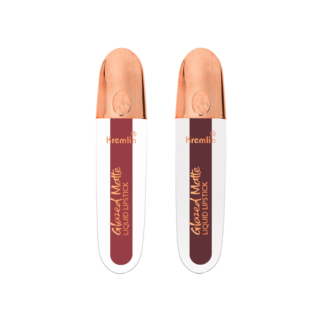 Kremlin Glazed Matte Liquid Lipstick Lips Pack of 2 (Chilling Lips, Sizzling Slayer)