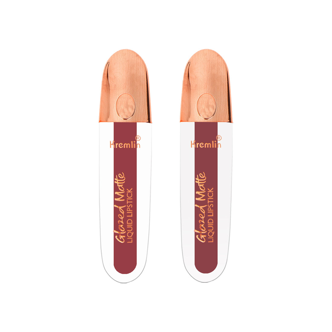 Kremlin Glazed Matte Liquid Lipstick Lips Pack of 2 (Chilling Lips, Virgin)